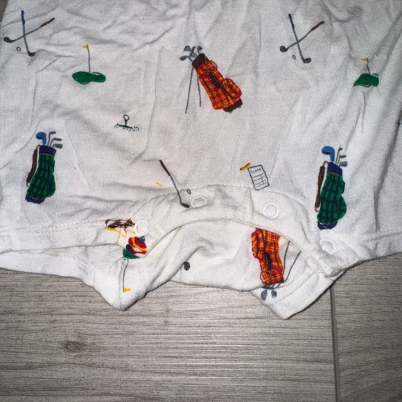 ANGELDEAR Golf-Themed Baby Romper - Picture 3 of 4